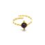 Bague-Fine-Ovales-Ajoures-Acier-Dore-et-Pierre-Ronde-Violette