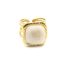 Bague-Large-Multi-Rangs-Acier-Dore-avec-Pierre-Carree-Ecru