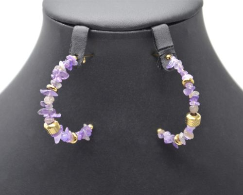 Boucles-dOreilles-Creoles-avec-Pierres-Violettes-et-Anneaux-Acier-Dore