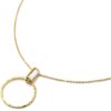 Collier-Fine-Chaine-avec-Pierre-Nacre-et-Cercle-Martele-Acier-Dore