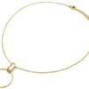 Collier-Fine-Chaine-avec-Pierre-Nacre-et-Cercle-Martele-Acier-Dore