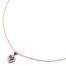 Collier-Fine-Chaine-Acier-Or-Rose-Pendentif-Coeur-Pierre-Violette-et-Strass