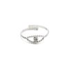 Bague-Fine-Billes-avec-Oeil-Contour-Acier-Argente-et-Strass