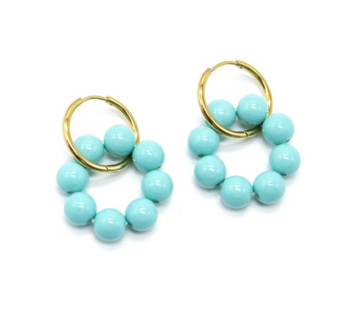 Boucles-dOreilles-Creoles-Acier-Dore-et-Anneau-Perles-Resine-Turquoise