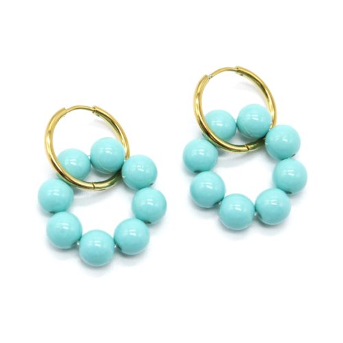 Boucles-dOreilles-Creoles-Acier-Dore-et-Anneau-Perles-Resine-Turquoise