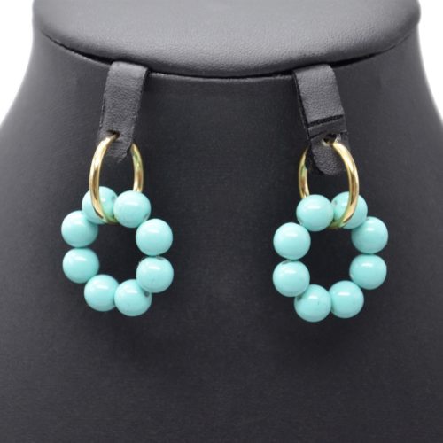 Boucles-dOreilles-Creoles-Acier-Dore-et-Anneau-Perles-Resine-Turquoise