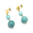 Boucles-dOreilles-Medaille-Martelee-Acier-Dore-et-Pierres-Bleu-Vert