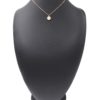 Collier-Chaine-Pendentif-Pierre-Resine-Contour-Strass-et-Etoile-Acier-Dore