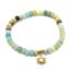 Bracelet-Pierres-Vertes-et-Pampille-Soleil-Acier-Dore