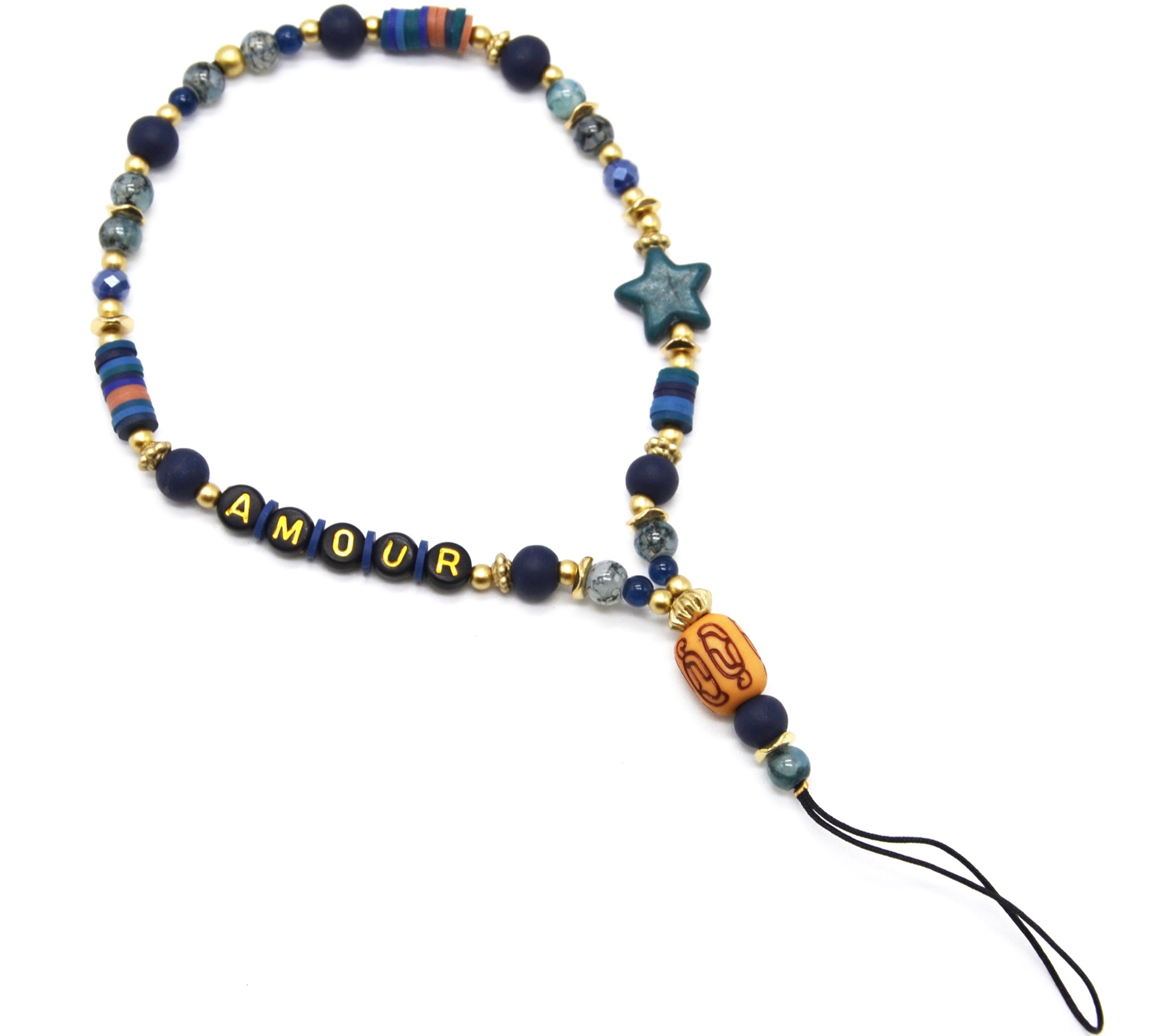 Petit-Cordon-Portable-Amour-avec-Etoile-Perles-Bois-et-Pierres-Bleu-Nuit