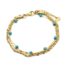 Bracelet-Triple-Chaines-Torsade-Maillons-Acier-Dore-et-Pierres-Turquoises