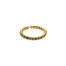 Bague-Anneau-Billes-Acier-Dore-avec-Points-Email-Marron-Taupe