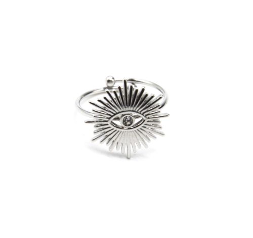 Bague-Anneau-avec-Soleil-Acier-Argente-et-Oeil-Strass