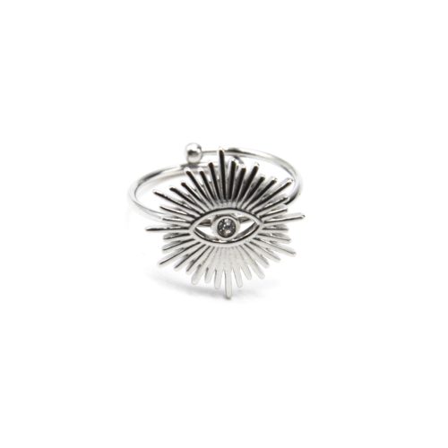 Bague-Anneau-avec-Soleil-Acier-Argente-et-Oeil-Strass