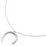 Collier-Fine-Chaine-avec-Corne-Asymetrique-Acier-Argente