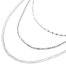 Collier-Triple-Chaines-Serpentine-Billes-et-Maillons-Acier-Argente