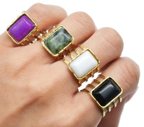 Bague-Manchette-Multi-Rangs-Acier-Dore-et-Pierre-Rectangle-Couleur