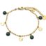 Bracelet-Chaine-Billes-avec-Pampilles-Rayons-Acier-Dore-et-Email-Vert