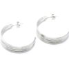 Boucles-dOreilles-Creoles-Larges-Multi-Rangs-Acier-Argente