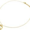 Collier-Chaine-Pendentif-Cercle-Billes-Acier-Dore-et-Rectangle-Email-Noir