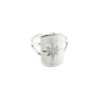 Bague-Anneau-avec-Medaille-Rectangle-Etoile-Polaire-Acier-Argente