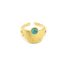 Bague-Anneau-avec-Demi-Cercle-Rayons-Acier-Dore-et-Pierre-Turquoise