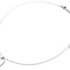 Collier-Fine-Chaine-Pendentif-Medaille-Rectangle-Etoile-Polaire-Acier-Argente