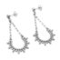 Boucles-dOreilles-Pendantes-Strass-et-Chaines-Demi-Soleil-Billes-Acier-Argente