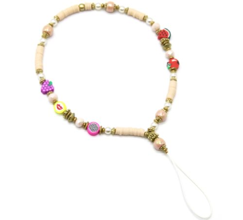 Petit-Cordon-Portable-avec-Fruits-Pierres-Perles-Nacre-et-Beige