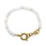 Bracelet-Pierres-Blanches-avec-Fermoir-Mousqueton-Acier-Dore