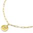 Collier-Chaine-Maillons-avec-Medaille-Maman-Contour-Points-Acier-Dore