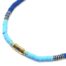 Collier-Perles-Degrade-Bleu-avec-Tube-La-Vie-Est-Belle-Acier-Dore