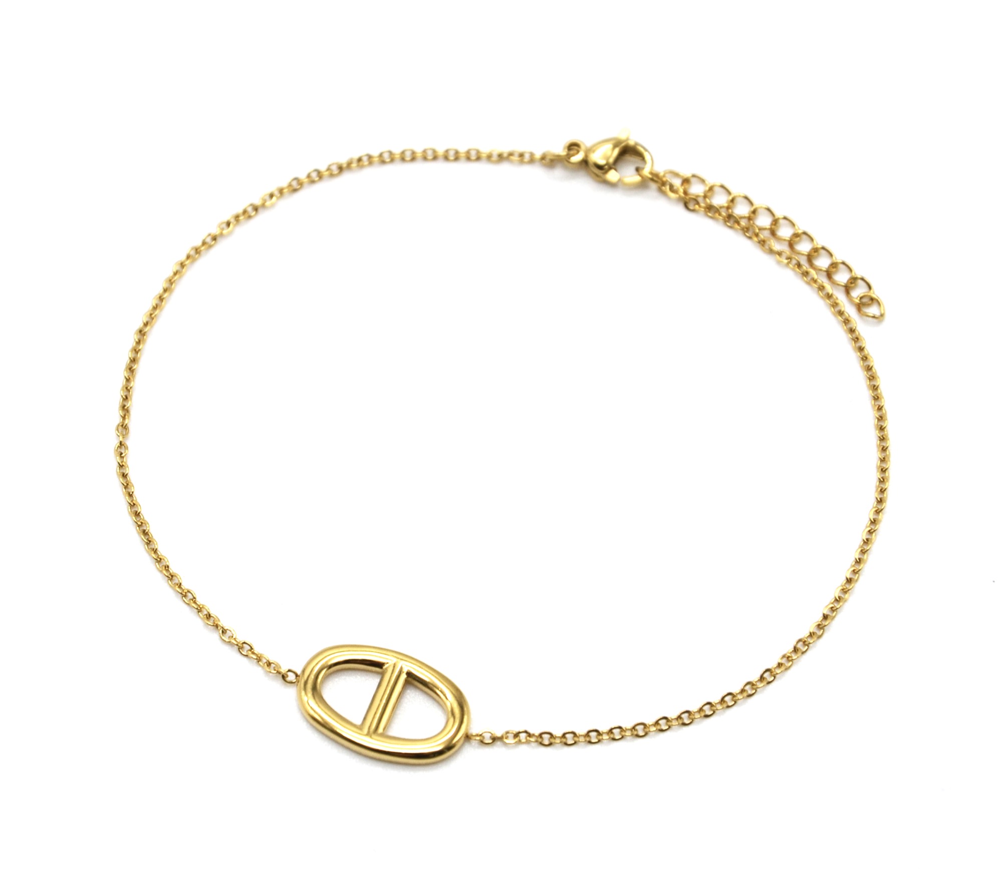 Fine-Chaine-Cheville-avec-Maillon-Barre-Contour-Acier-Dore