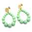 Boucles-dOreilles-Medaille-Acier-Dore-et-Goutte-Petites-Perles-Vert-Mat