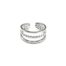 Bague-3-Rangs-Anneaux-Simple-Billes-et-Torsade-Acier-Argente