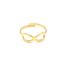 Bague-Anneau-avec-Signe-Infini-Acier-Dore