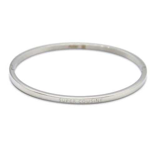 Bracelet-Jonc-Fin-Acier-Argente-avec-Message-Super-Cousine