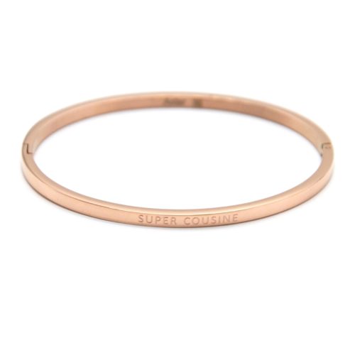 Bracelet-Jonc-Fin-Acier-Or-Rose-avec-Message-Super-Cousine