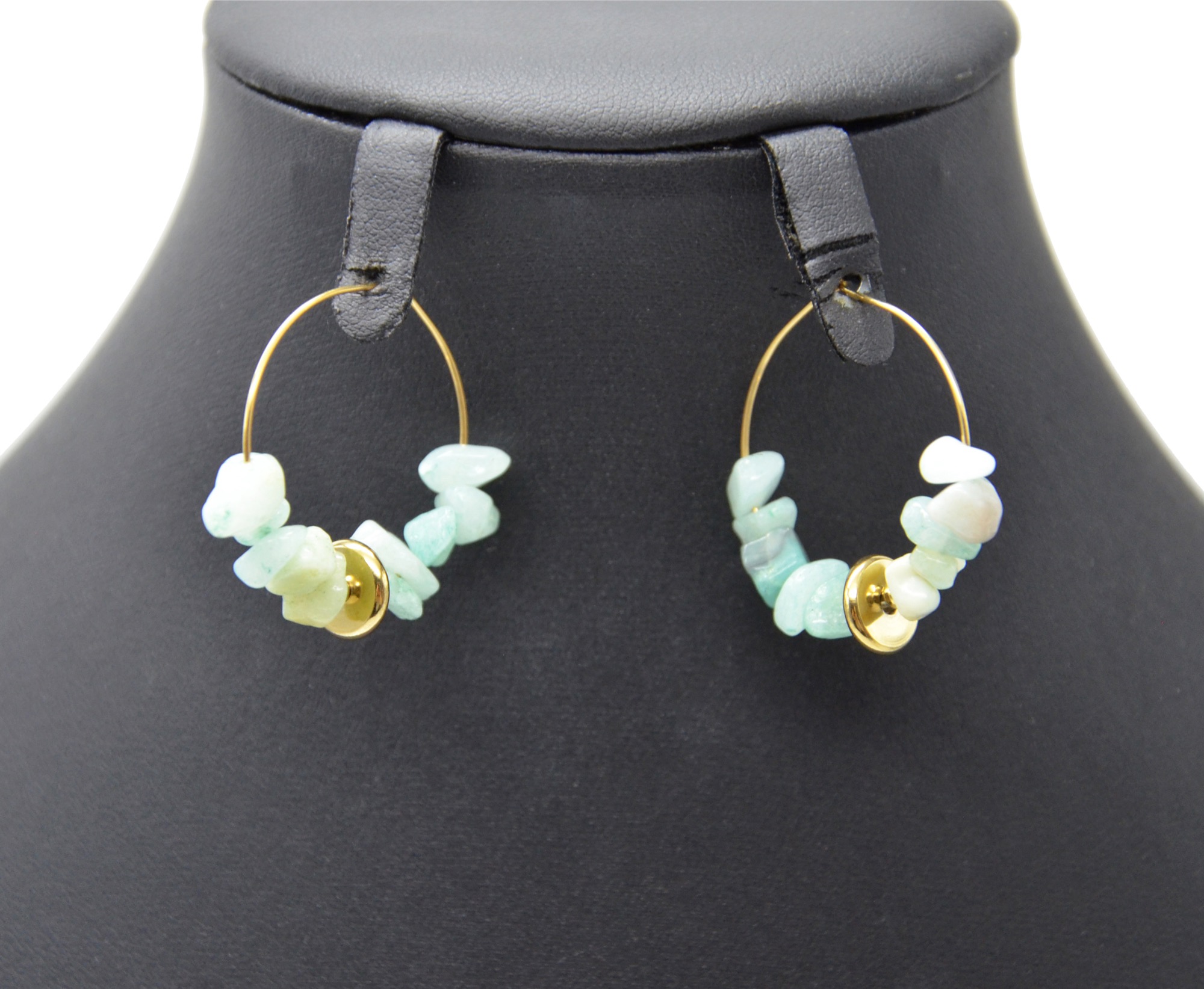 Boucles-dOreilles-Creoles-Acier-Dore-avec-Pierres-Vertes