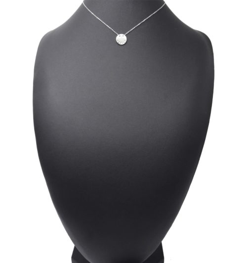 Collier-Fine-Chaine-Pendentif-Medaille-Gravee-Amour-Acier-Argente