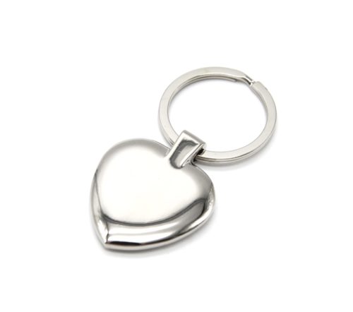 Porte-Cles-Bijou-de-Sac-Medaille-Coeur-Metal-Argente-a-Graver