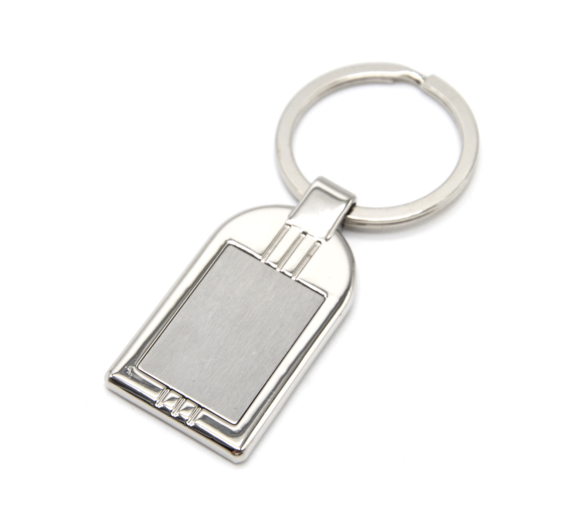 PT1846 - Porte-Clés / Bijou de Sac - Médaille Etiquette Métal Argenté à  Graver - Oh My Shop