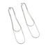 Boucles-dOreilles-U-et-Double-Chaines-Pendantes-Acier-Argente