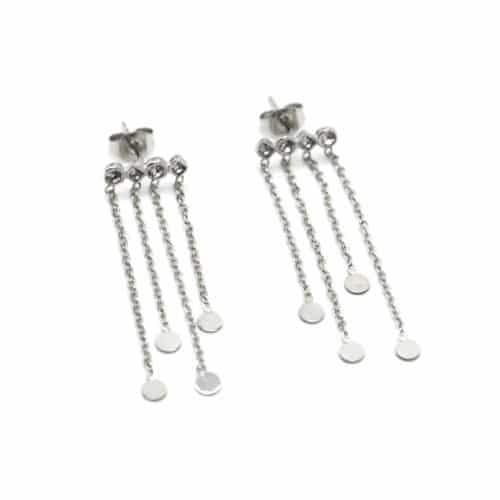 Boucles-dOreilles-Multi-Strass-et-Chaines-Pampilles-Acier-Argente