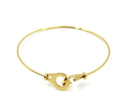 Bracelet-Jonc-avec-Menottes-Acier-Dore