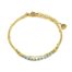 Bracelet-Double-Chaines-Billes-Acier-Dore-et-Mini-Pierres-Bleu-Vert