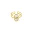 Bague-Anneau-Ajoure-avec-Pierre-Ovale-Nacre-et-Billes-Acier-Dore