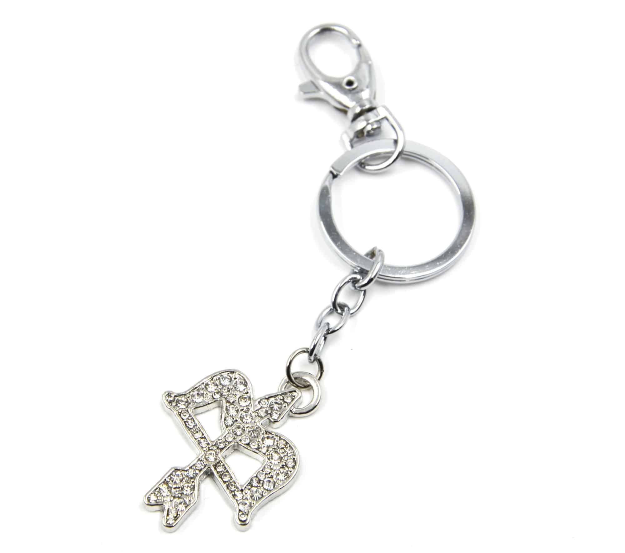 Porte-Cles-Bijou-de-Sac-Signe-Astro-Sagittaire-Metal-Argente-et-Strass