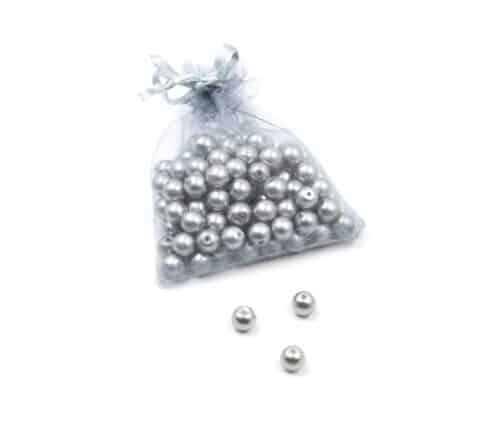 Perles-Nacre-et-Acrylique-8mm-a-Enfiler-Couleur-Gris-100-Perles