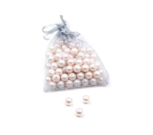 Perles-Nacre-et-Acrylique-8mm-a-Enfiler-Couleur-Rose-Pale-100-Perles